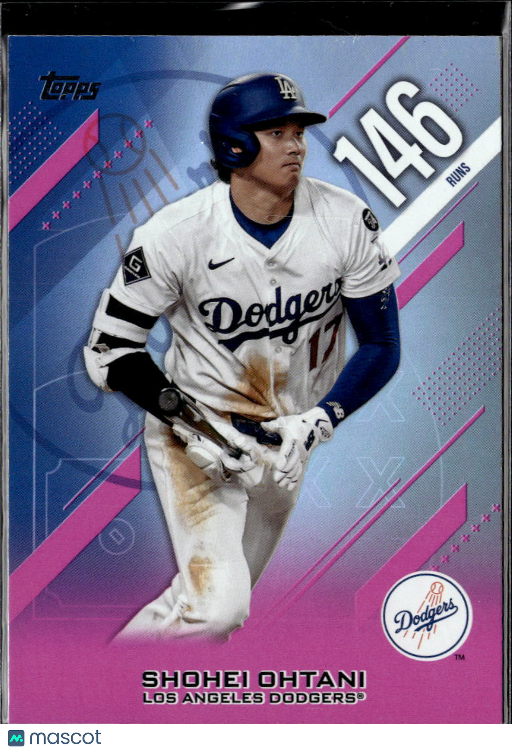 Shohei Ohtani 2026 Topps Crooked Numbers Pink Los Angeles Dodgers