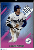 Shohei Ohtani 2026 Topps Crooked Numbers Pink Los Angeles Dodgers