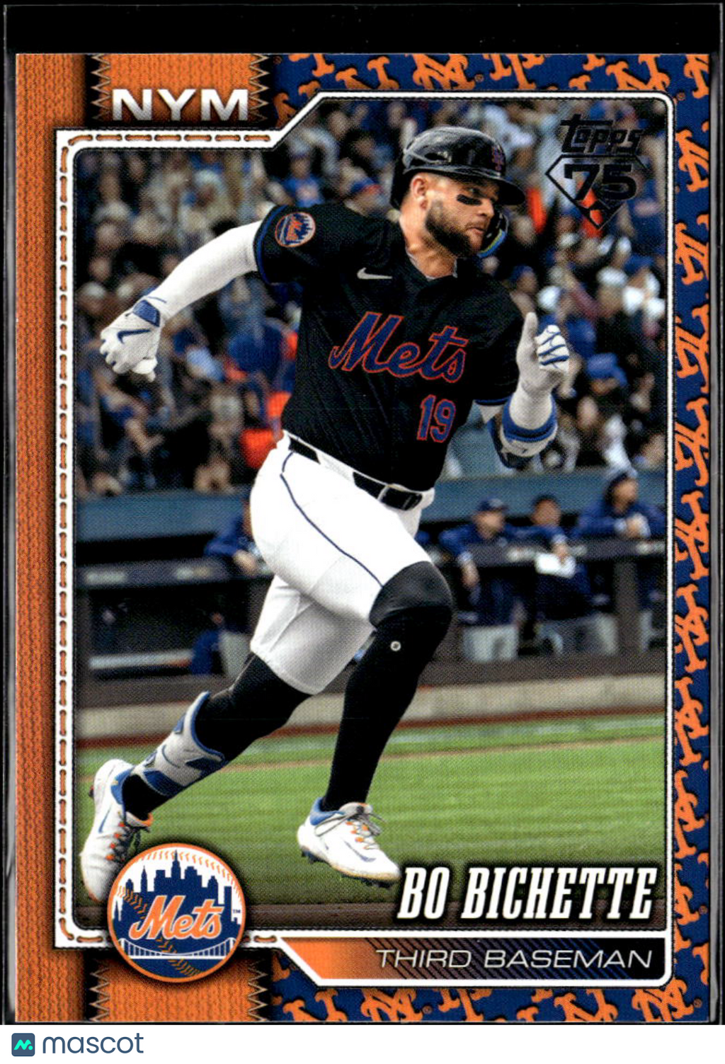 Bo Bichette 2026 Topps Team Logo Variation SSP New York Mets