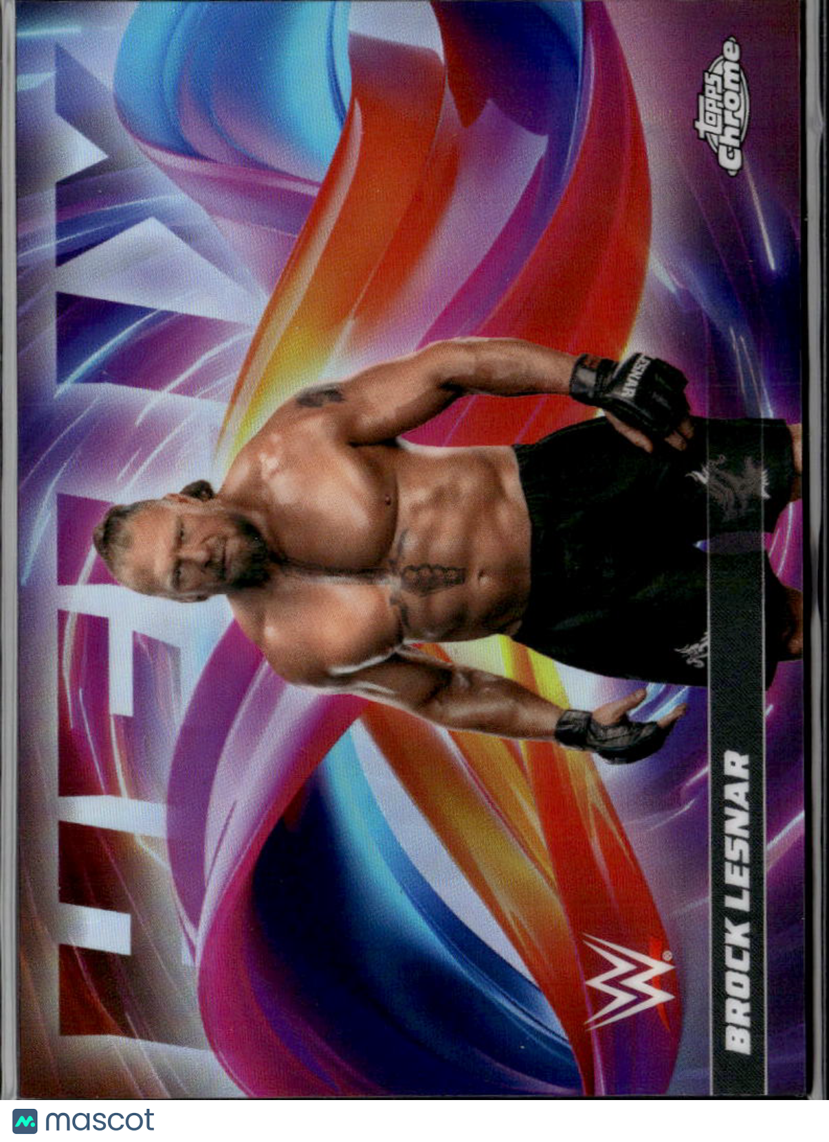 Brock Lesnar 2026 Topps Chrome WWE Helix SSP CASE HIT #6
