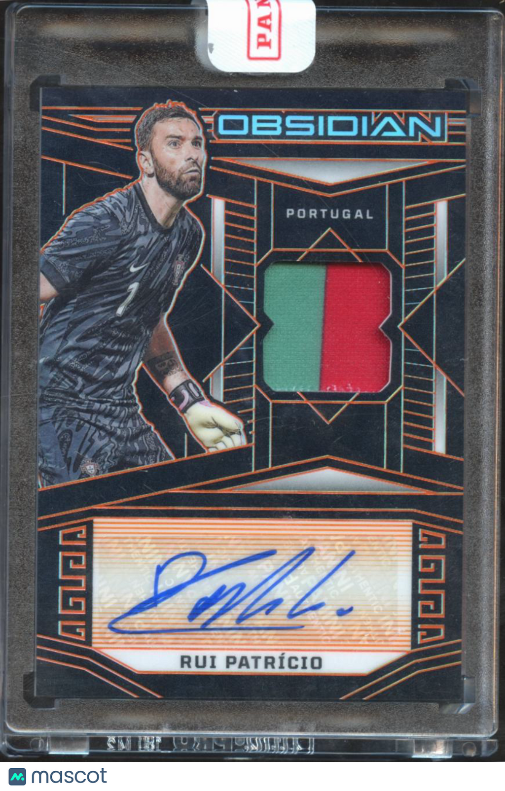Rui Patrício 2023-24 Obsidian Auto Autograph Patch 45/99 Portugal