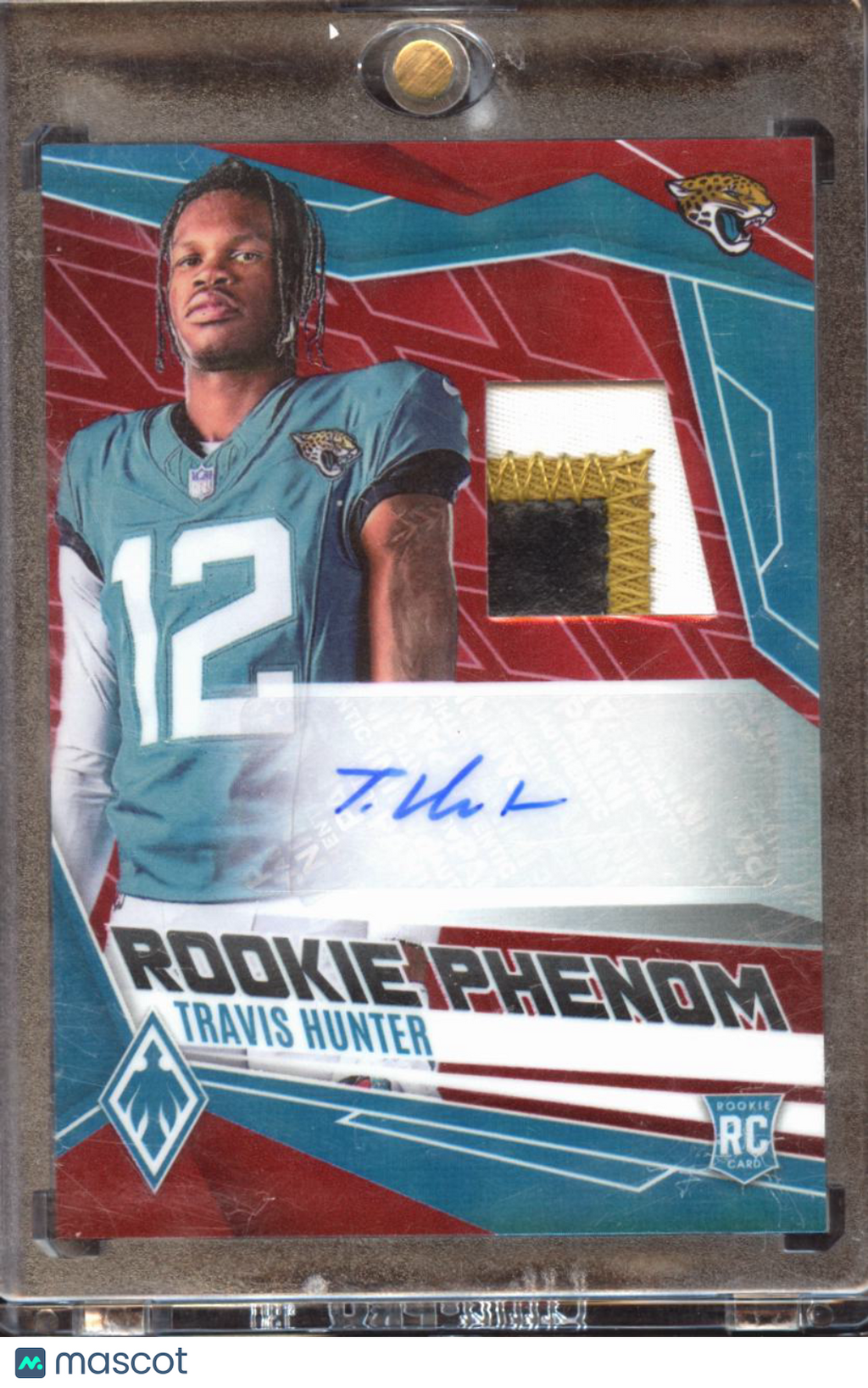 Travis Hunter 2025 Phoenix Auto Autograph Patch RC 42/99 Jacksonville Jaguars
