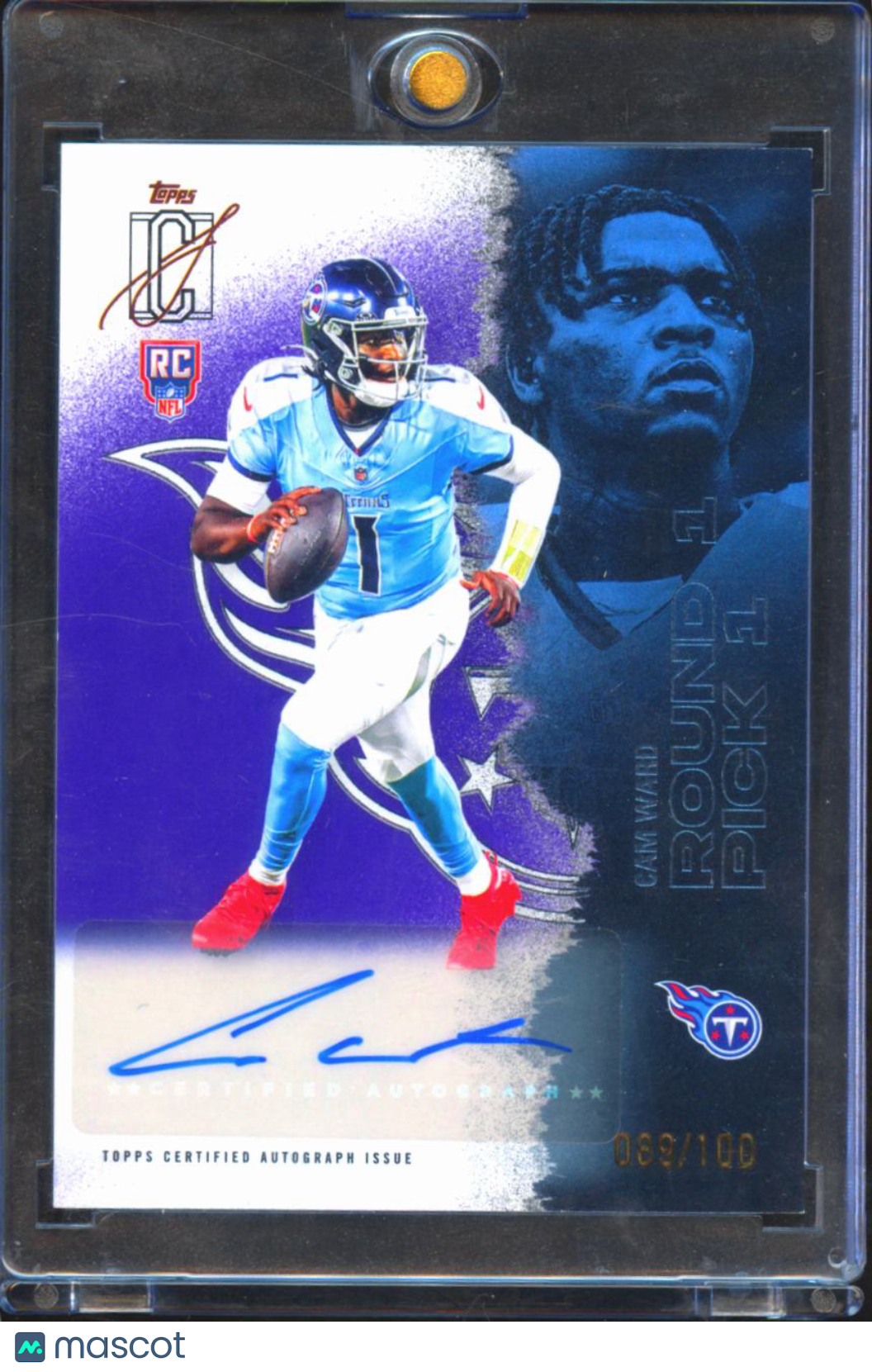 Cam Ward 2025 Topps Signature Class Auto Autograph RC 89/100 Tennessee Titans