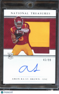Amon-Ra St. Brown 2021 National Treasures Auto Autograph Patch RC 43/99 USC