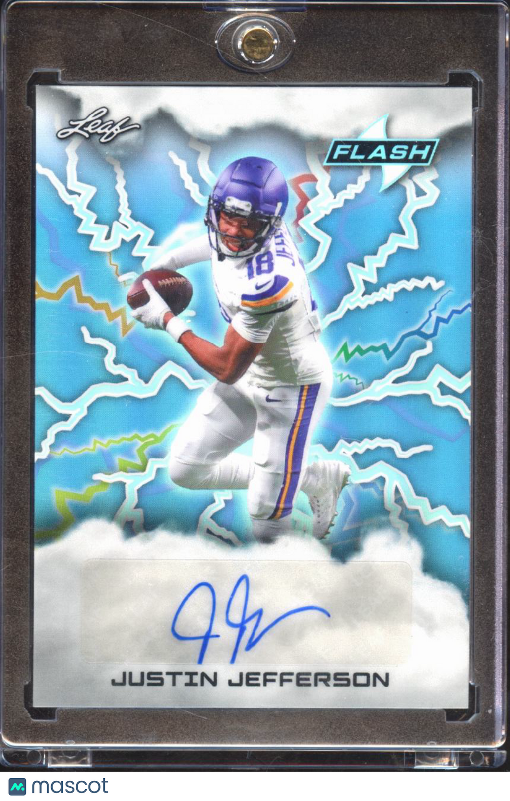 Justin Jefferson 2025 Leaf Flash Auto Autograph 1/1 Minnesota Vikings