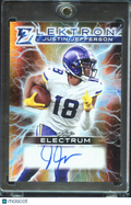 Justin Jefferson 2025 Leaf Electrum Auto Autograph 9/10 Minnesota Vikings