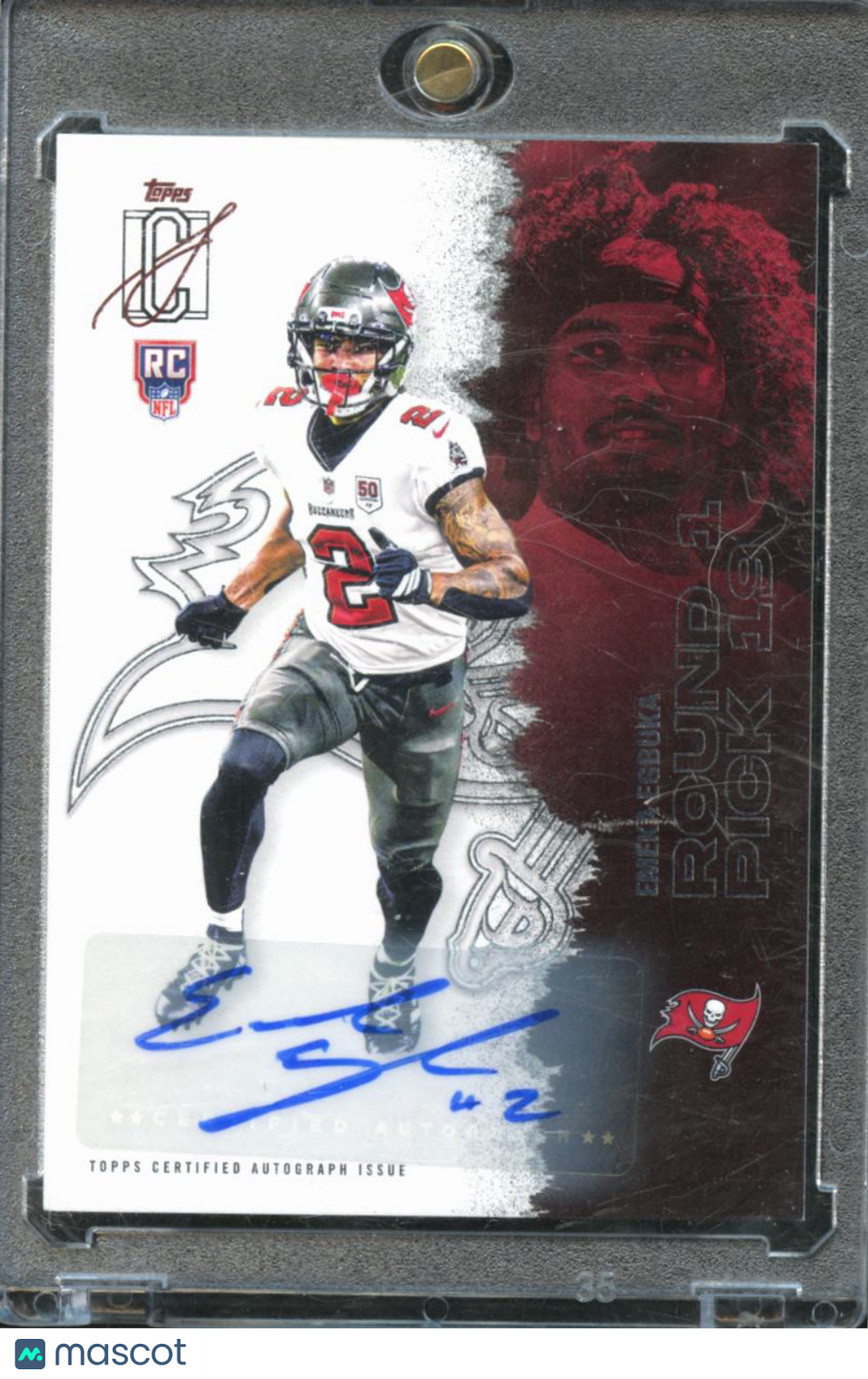 Emeka Egbuka 2025 Topps Signature Class Auto Autograph RC Tampa Bay Buccaneers