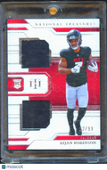 Bijan Robinson 2023 National Treasures Jersey Patch RC 82/99 Atlanta Falcons