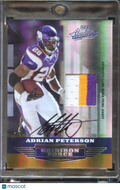 Adrian Peterson 2008 Absolute Auto Autograph Game Worn Patch /10 Vikings