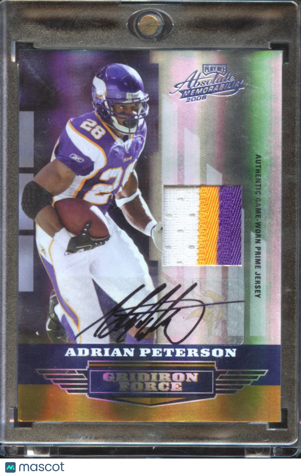 Adrian Peterson 2008 Absolute Auto Autograph Game Worn Patch /10 Vikings