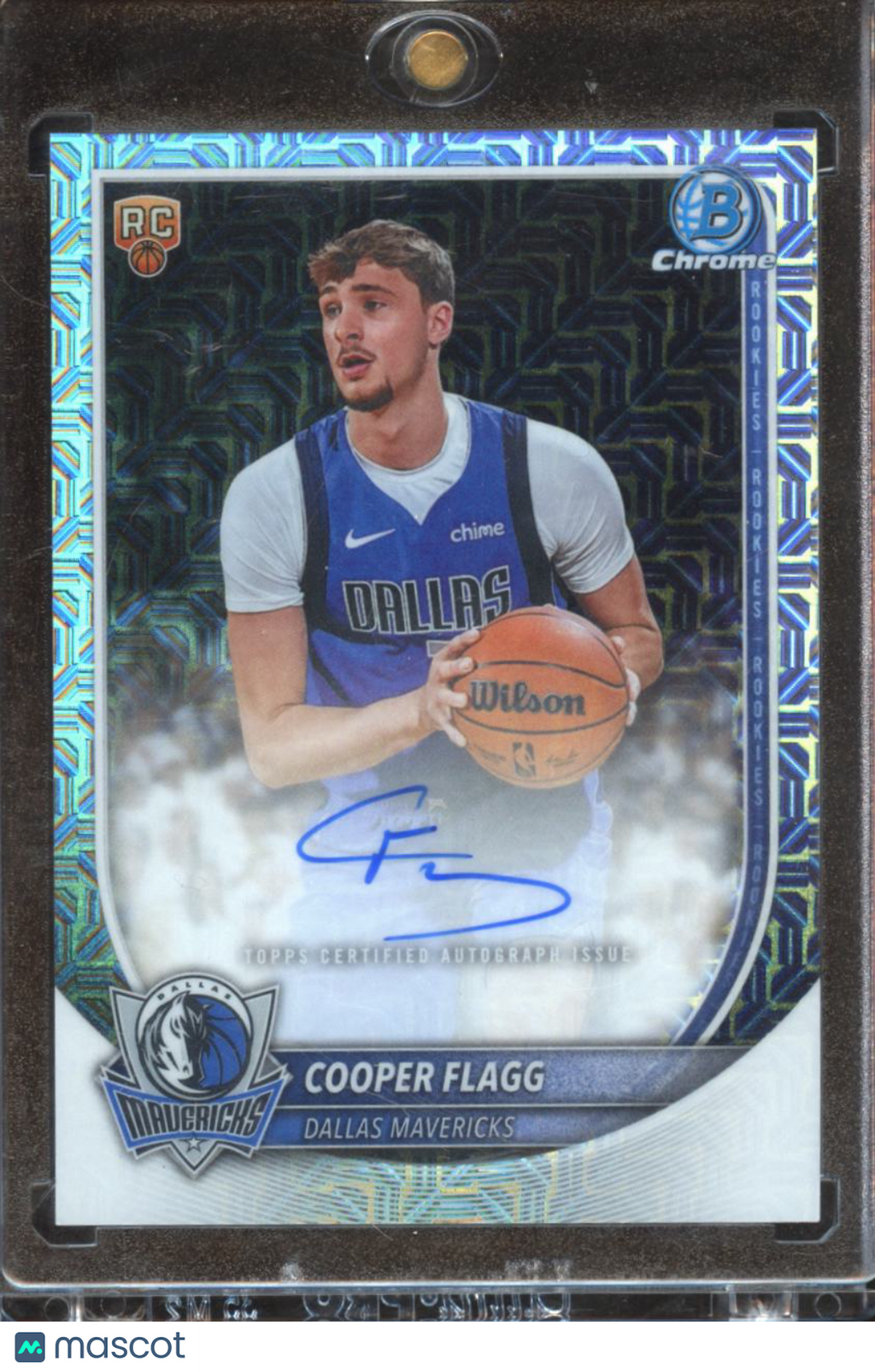 Cooper Flagg 2025 Bowman Chrome Mega Box Auto Autograph RC Dallas Mavericks
