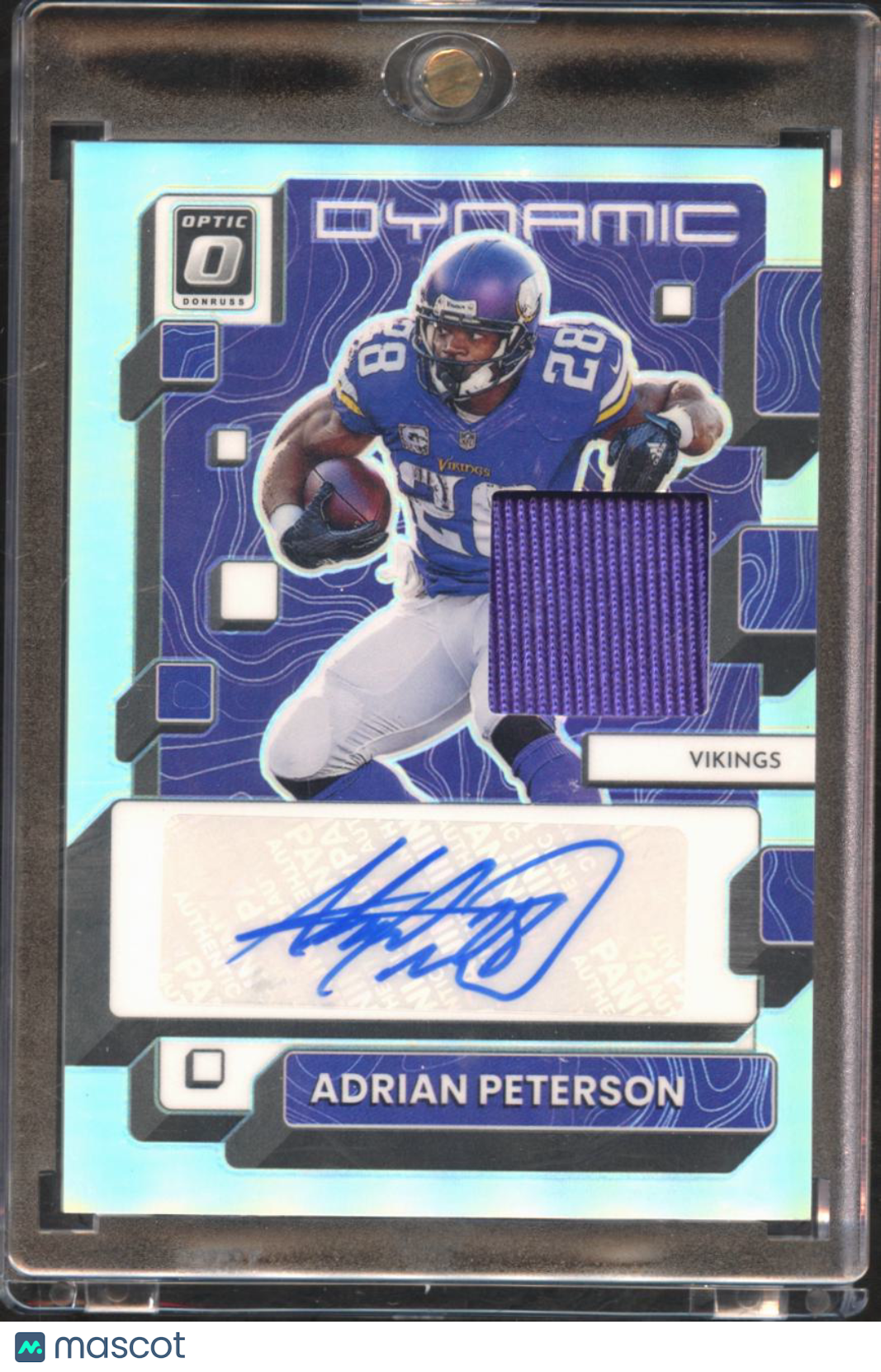 Adrian Peterson 2022 Optic Auto Autograph Jersey Patch 1/25 Minnesota Vikings