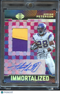 Adrian Peterson 2024 Illusions Auto Autograph 2 Color Patch 7/25 Vikings