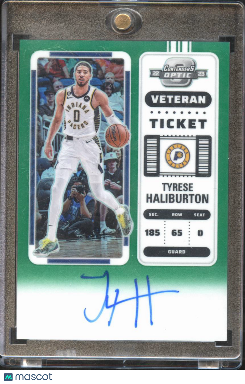 Tyrese Haliburton 2022-23 Contenders Optic Auto Autograph 31/49 Indiana Pacers