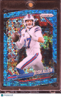Josh Allen 2025 Prizm Light Blue Disco Prizm 60/125 #167 Buffalo Bills