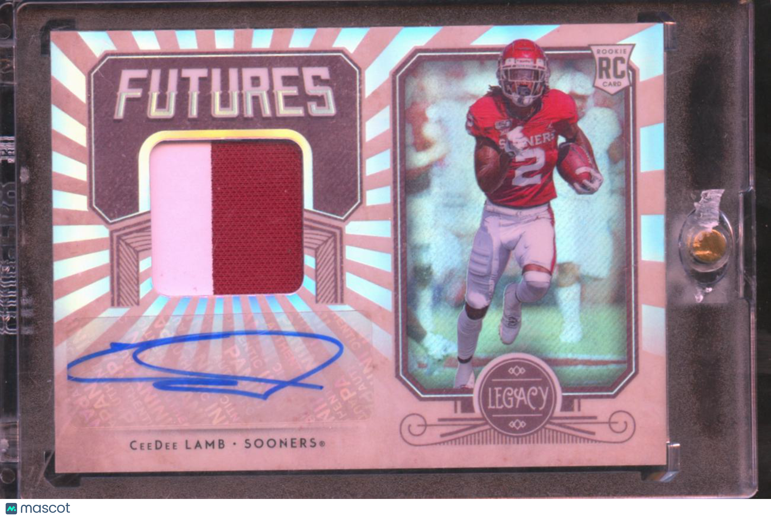 CeeDee Lamb 2020 Legacy Auto Autograph Patch RC 23/135 Oklahoma Sooners