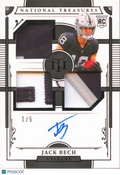 Jack Bech 2025 National Treasures Auto Autograph Patch RC 1/5 Las Vegas Raiders