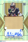 Kool-Aid McKinstry 2024 National Treasures Auto Autograph Patch RC 18/35 Saints