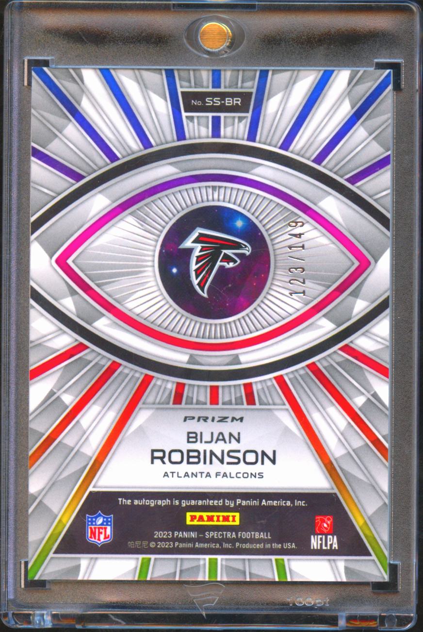 Bijan Robinson 2023 Spectra Auto Autograph Rookie RC 123/149 Atlanta Falcons