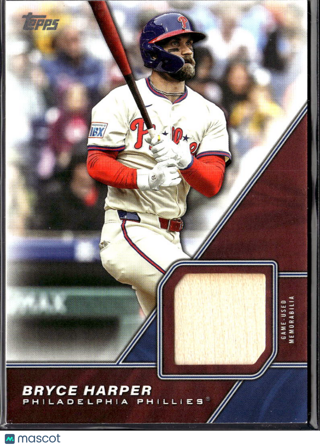 Bryce Harper 2026 Topps Game Used Bat Relic Philadelphia Phillies
