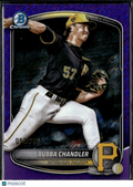 Bubba Chandler 2025 Bowman Chrome Purple Shimmer 59/250 Pittsburgh Pirates