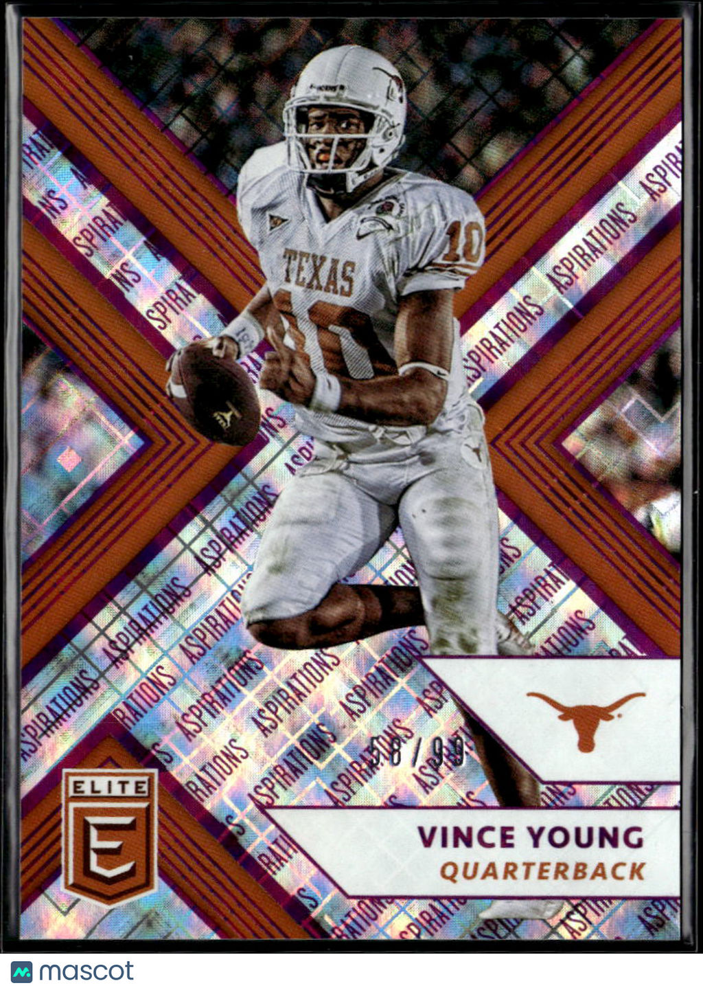 Vince Young 2018 Panini Elite Draft Picks Aspirations Texas Longhorns