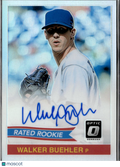 Walker Buehler 2018 Optic Holo Auto Autograph Los Angeles Dodgers