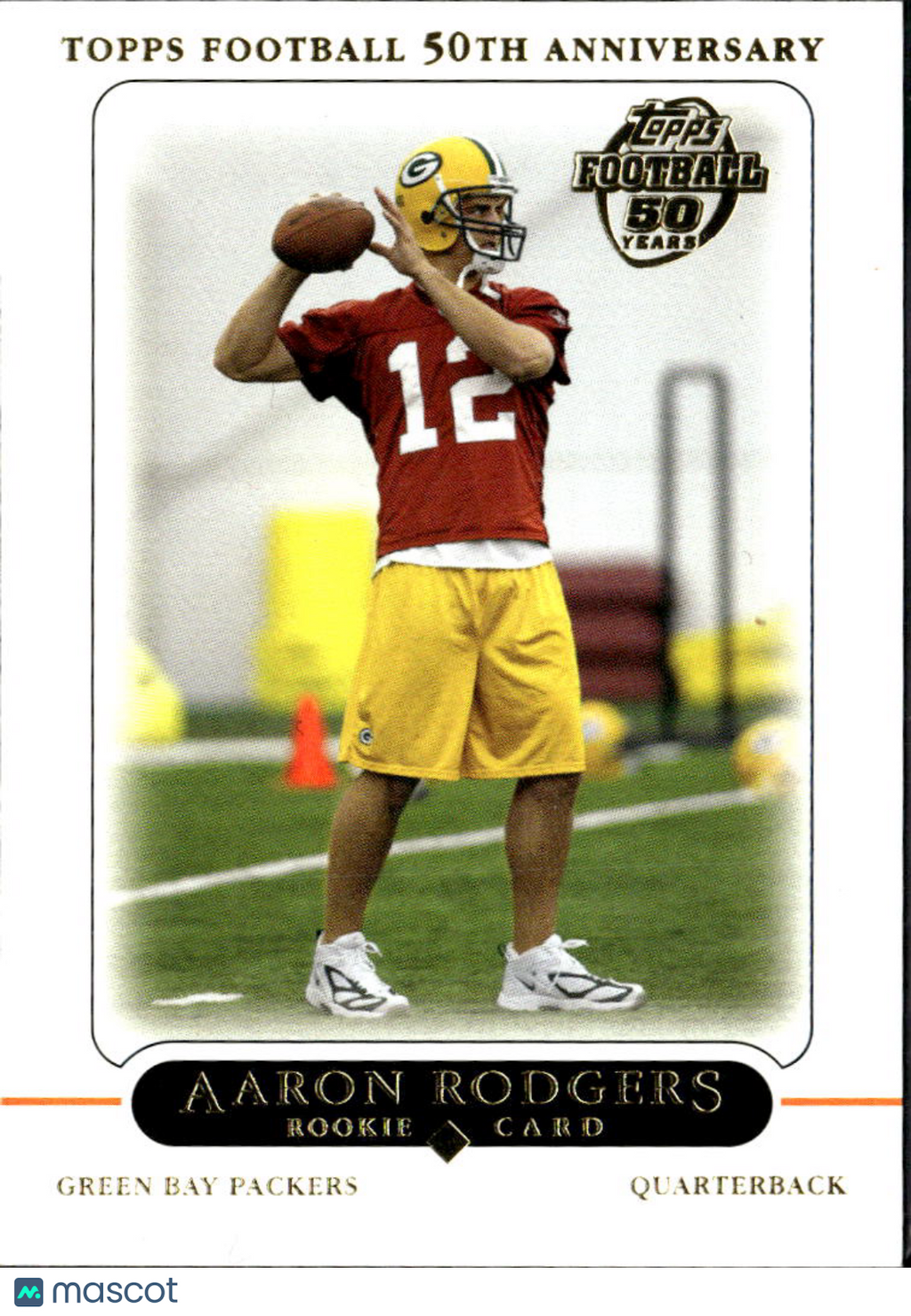 Aaron Rodgers 2005 Topps 50th Anniversary Rookie RC #431 Green Bay Packers