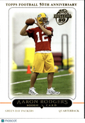 Aaron Rodgers 2005 Topps 50th Anniversary Rookie RC #431 Green Bay Packers