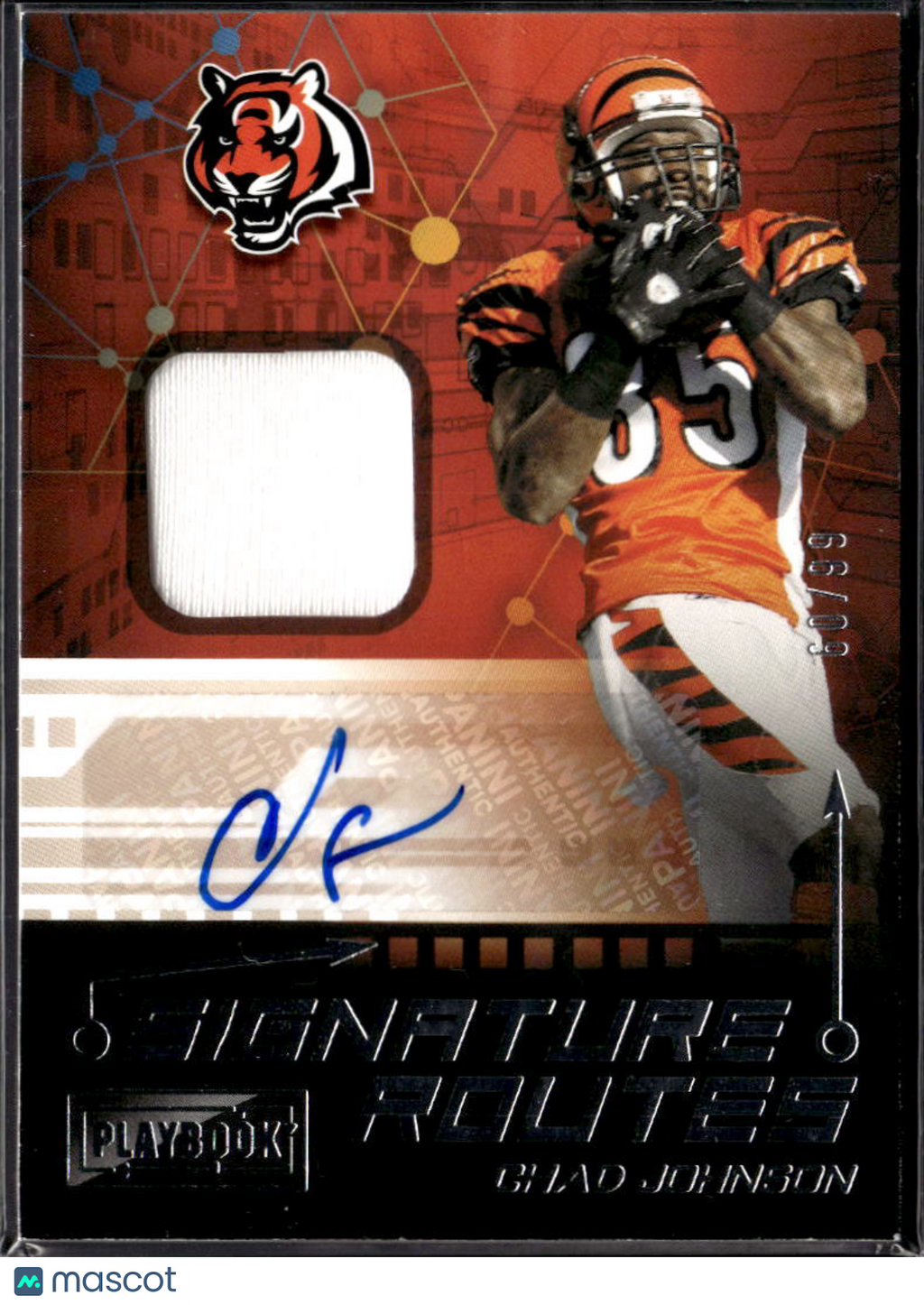 Chad Johnson 2021 Playbook Auto Autograph Patch 60/99 Cincinnati Bengals
