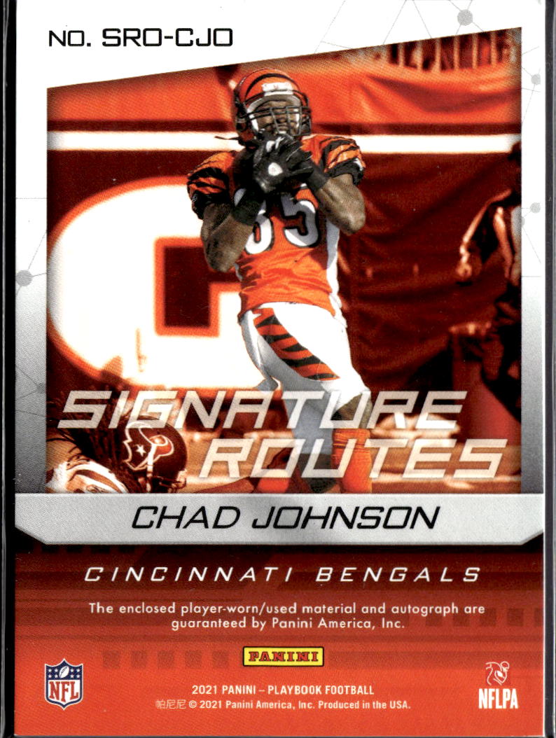 Chad Johnson 2021 Playbook Auto Autograph Patch 60/99 Cincinnati Bengals