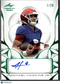 Michael Hawkins Jr. 2024 Leaf Trinity Auto Autograph 1/25 Oklahoma Sooners