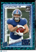 Cam Skattebo 2025 Optic Rated Rookie Teal Velocity RC New York Giants