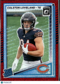 Colston Loveland 2025 Optic Rated Rookie Red Mojo Prizm RC Chicago Bears
