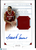 Isaiah Cousins 2016 National Treasures Auto Autograph Patch RC 19/25 OU Sooners