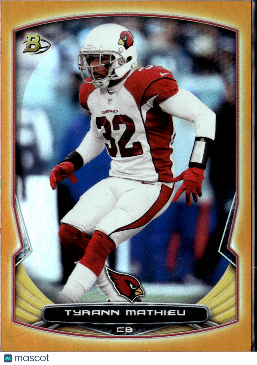 Tyrann Mathieu 2013 Bowman Rainbow Orange Foil 4/50 Arizona Cardinals