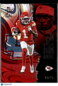 Xavier Worthy 2025 Topps Signature Class RED 3/25 Kansas City Chiefs