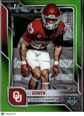 Eli Bowen 2025 Bowman Chrome 1st Lime Green Refractor 172/275 Oklahoma Sooners