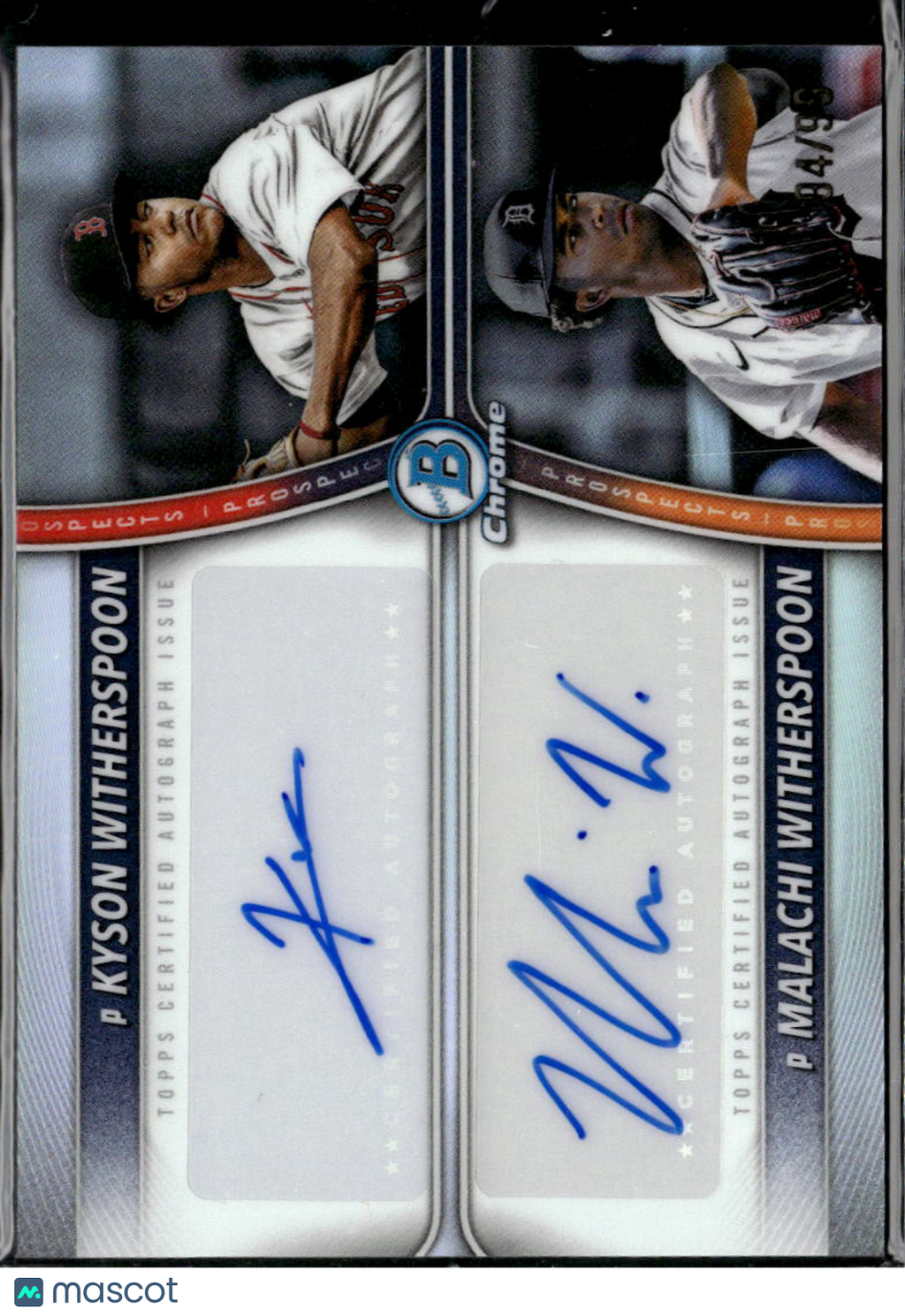 Malachi Witherspoon / Kyson Witherspoon 2025 Bowman Chrome Auto Autograph 94/99