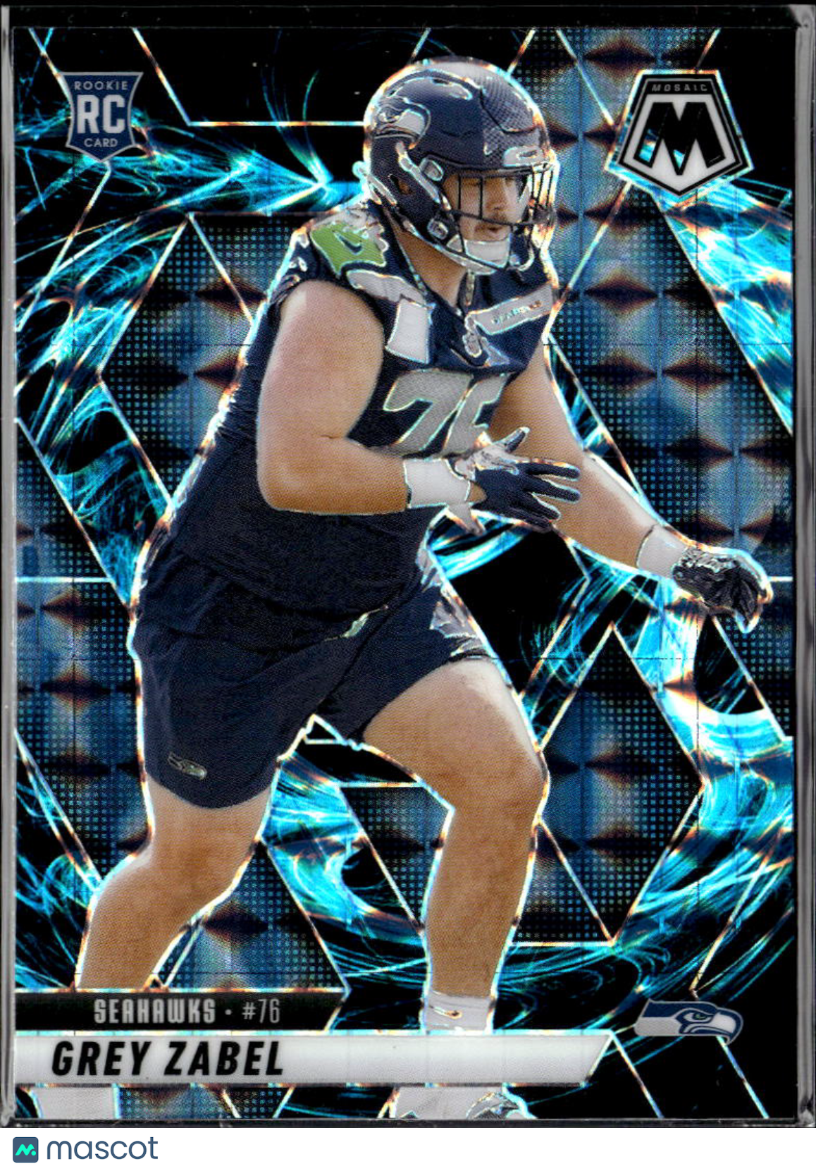 Grey Zabel 2025 Panini Mosaic Prizm RC Seattle Seahawks