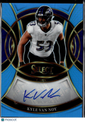 Kyle Van Noy 2025 Select Auto Autograph Blue 14/49 Baltimore Ravens