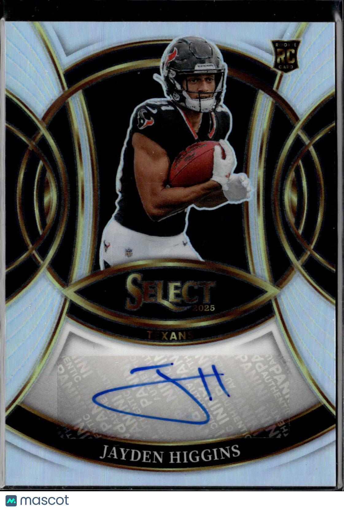 Jayden Higgins 2025 Select Auto Autograph Rookie RC Houston Texans