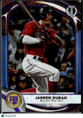 Jarren Duran 2022 Topps Tribute Blue Rookie RC 24/50 Boston Red Sox