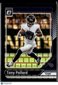 Tony Pollard 2024 Optic Black Pandora Prizm 7/25 Tennessee Titans