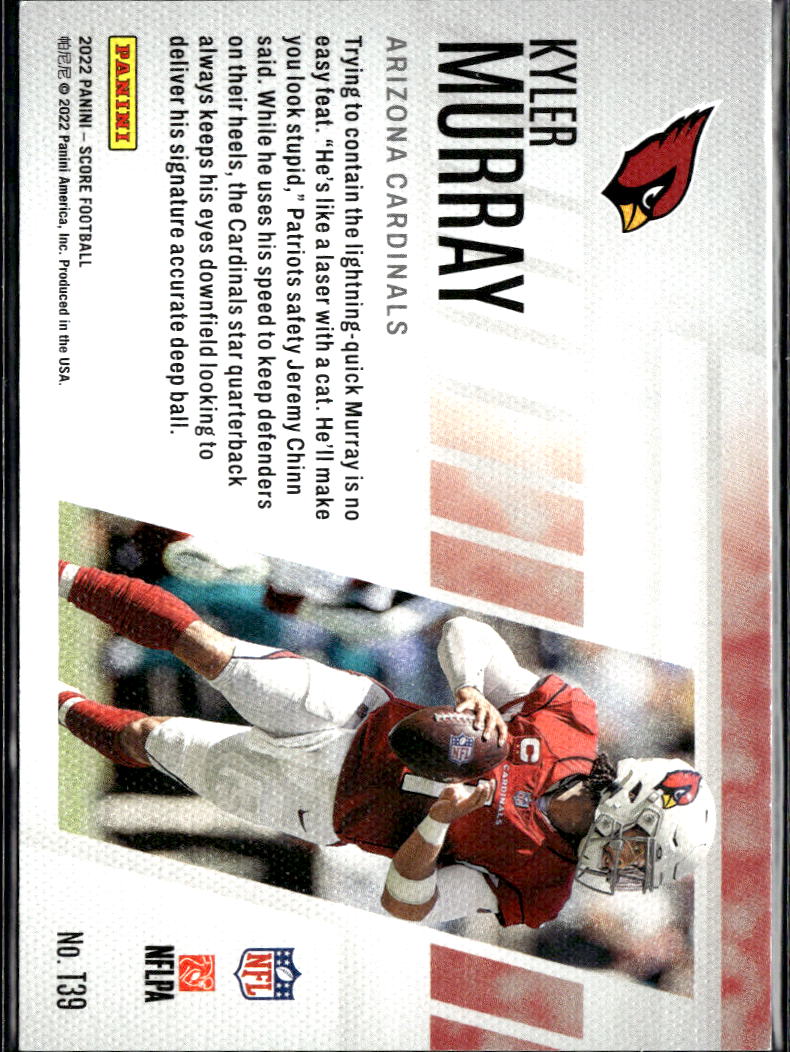 Kyler Murray 2022 Score The Top 100 Players 2021 SSP CASE HIT Arizona Cardinals