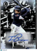 Travis Bazzana 2025 Bowman Chrome Auto Autograph 187/250 Cleveland Guardians