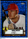 Mike Trout 2021 Topps Chrome Blue Diamond Refractor Los Angeles Angels 119/199