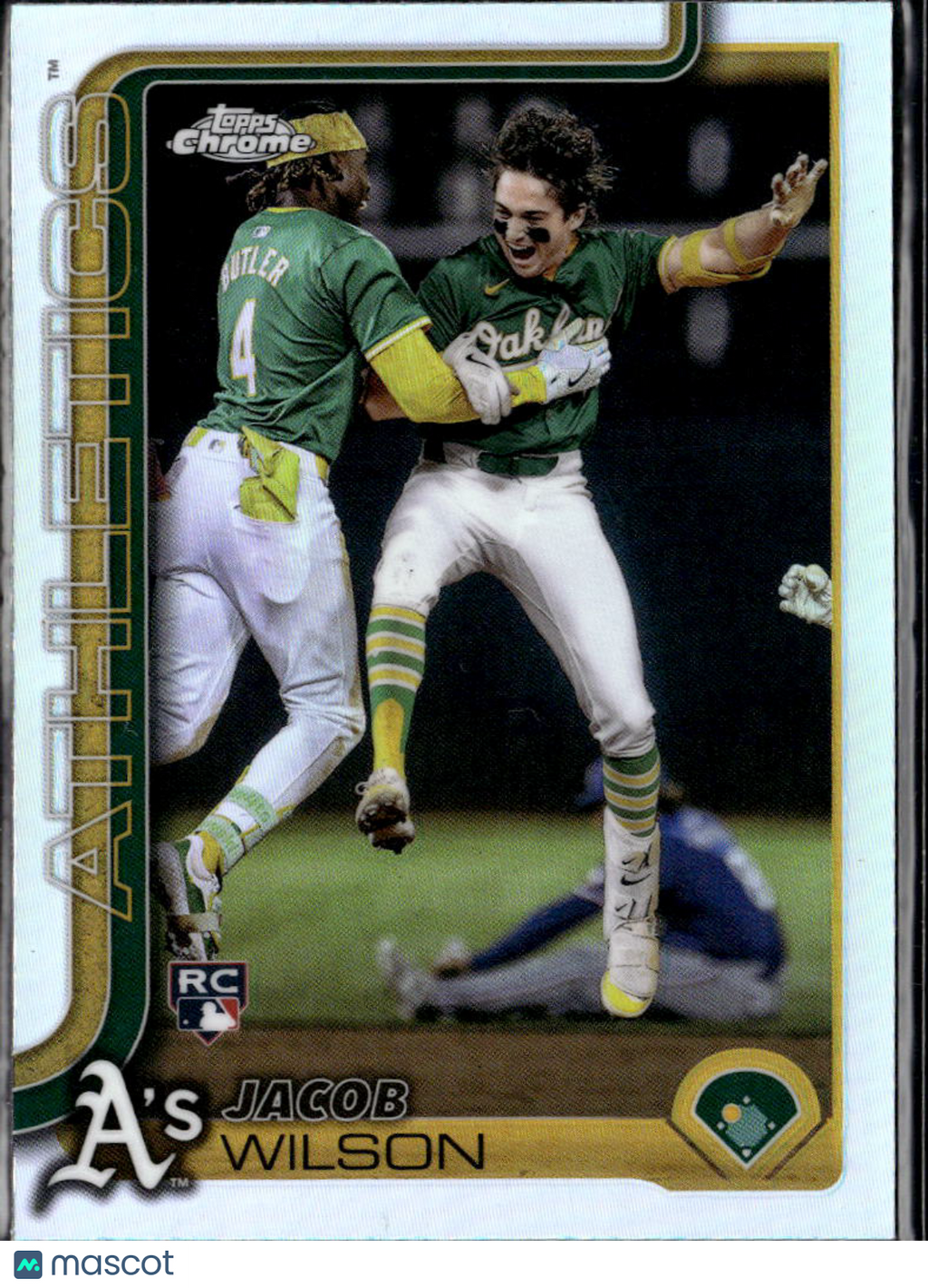 Jacob Wilson 2025 Topps Chrome Image Variation SSP RC Oakland Athletics