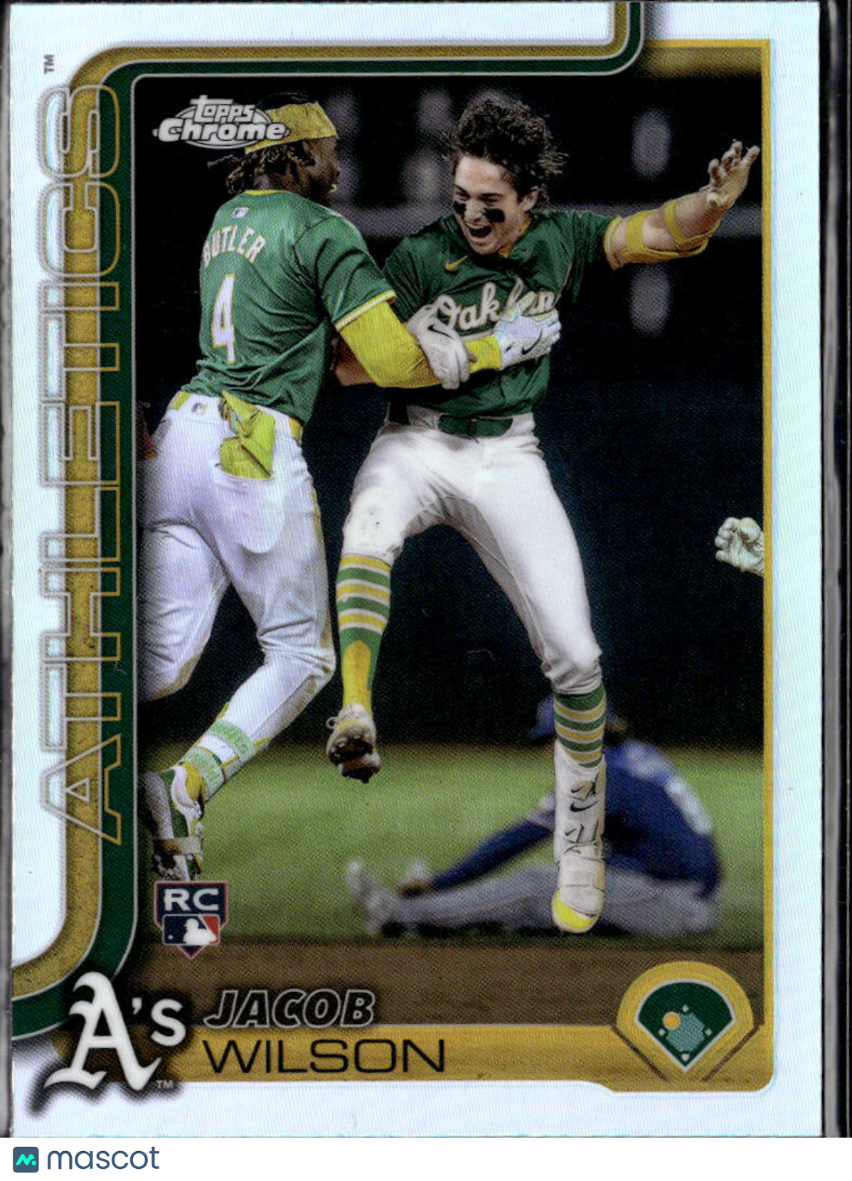 Jacob Wilson 2025 Topps Chrome Image Variation SSP RC Oakland Athletics