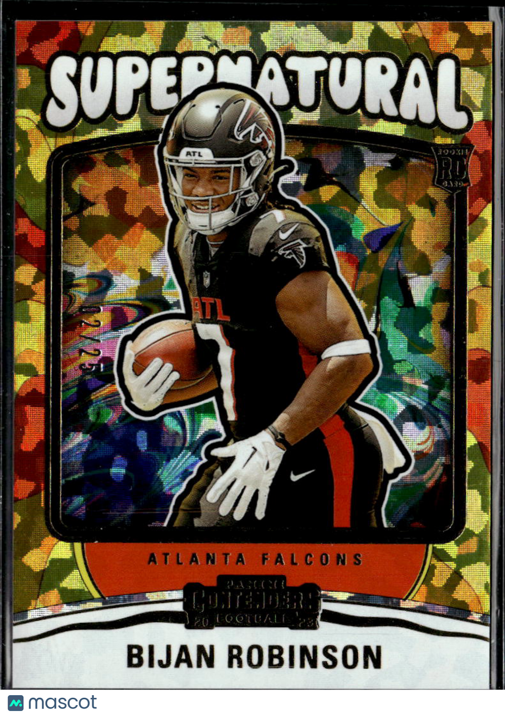 Bijan Robinson 2023 Contenders Supernatural Cracked Ice Rookie 2/25 Falcons